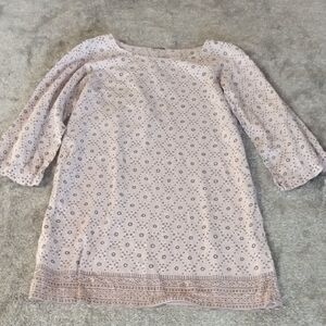 Matta 100% cotton stamped floral tunic minidress